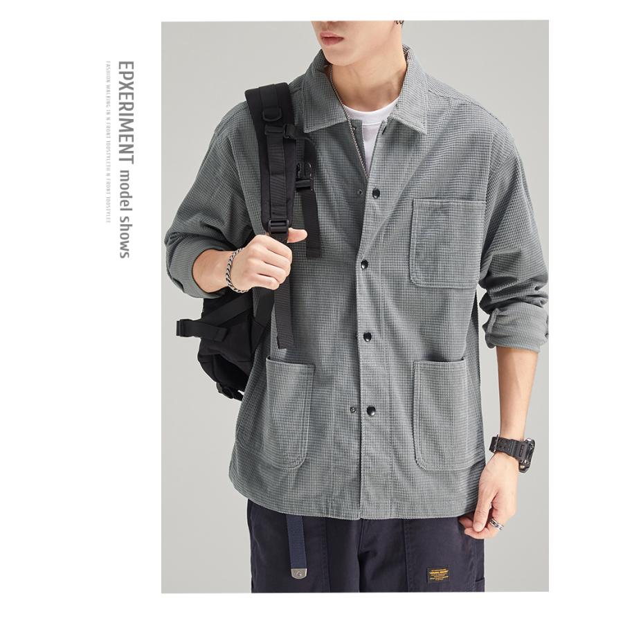 ホームアイホーム カバーオール シャツジャケット メンズ 長袖