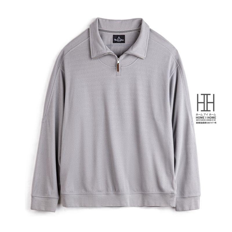 トレーナー メンズ おしゃれ ハーフジップ フリース 長袖 tシャツ ロンt オーバーサイズ ビッグシルエット プルオーバー 起毛感 大きいサイズ 春 秋 冬_16