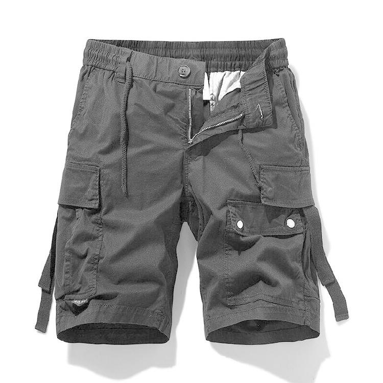 カーゴショーツ ショートパンツ メンズ ゴムウェスト ストレッチ ワンポイント 多ポケット ワーク 作業 短パン キレイめ 半ズボン ハーフパンツ 膝丈 ボトムズ | ホームアイホーム | 03