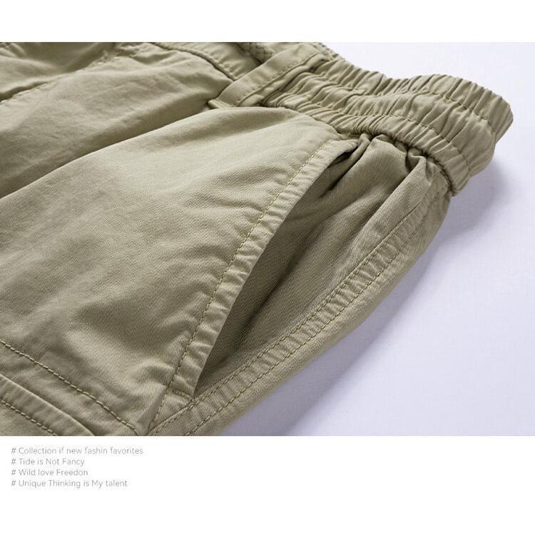 カーゴショーツ ショートパンツ メンズ ゴムウェスト ストレッチ ワンポイント 多ポケット ワーク 作業 短パン キレイめ 半ズボン ハーフパンツ 膝丈 ボトムズ | ホームアイホーム | 09