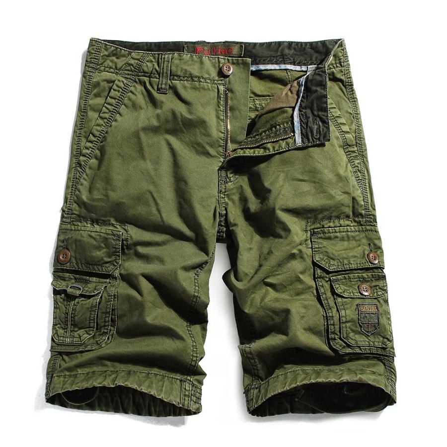 ショートパンツ メンズ 無地 迷彩柄 カーゴパンツ ミリタリー系 夏物 五分丈 カジュアル | ホームアイホーム | 06