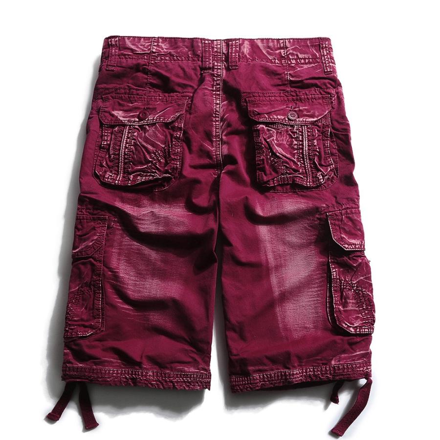 ショートパンツ メンズ 無地 迷彩柄 カーゴパンツ ミリタリー系 夏物 五分丈 カジュアル | ホームアイホーム | 08