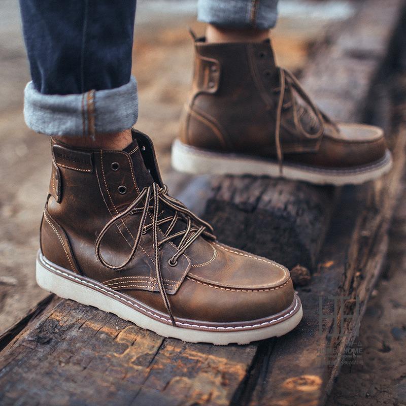 ワークブーツ ブーツ メンズ 本革 防寒 バイク 防滑 牛革 ショートブーツ 厚底 防寒ブーツ メンズブーツ 秋 冬 革靴 シューズ ブーツ アメカジ ワークブーツ ブーツ メンズ 本革 防寒 バイク 防滑 牛革 ショート
