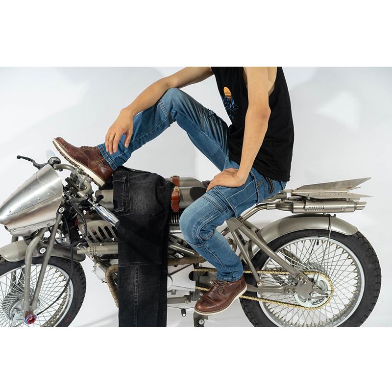 CYCLETOGS ジーンズ、サスペンダーパンツ、バイクパンツ LILL（リル）の「ルーズシルエットハイウエストサスペンダーZIP