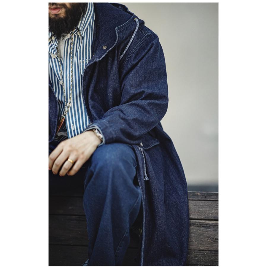 ホームアイホーム M-51 パーカ 10.2oz デニムコート インディゴモッズ