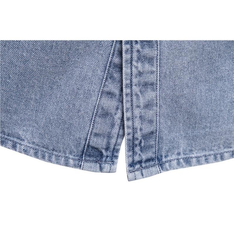 60s デニムシャツジャケット スナップボタン デニムシャツジャケット - ブルー | ZARA Japan / 日本