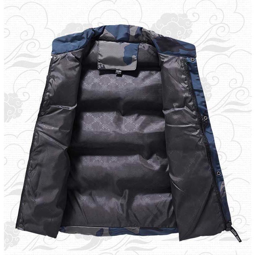 ダウンベスト 中綿ベスト メンズ レディース 無地 迷彩 カモ 撥水 防風 中綿 ジャケット ブルゾン 冬物 かっこいい おしゃれ  防寒 アウトドア 作業着 | ホームアイホーム | 04