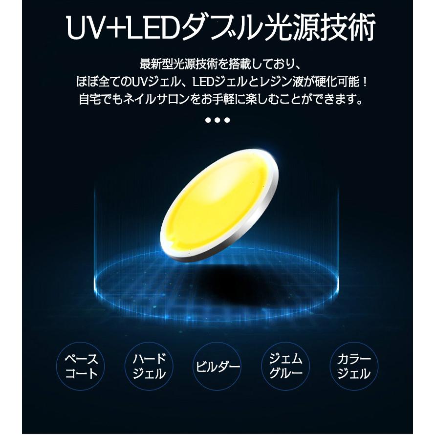 ジェルネイル ライト UV/LED兼用 全ジェル対応 タイマー 自動感知センサー 自動点灯 速乾 液晶モニター | ホームアイホーム | 07