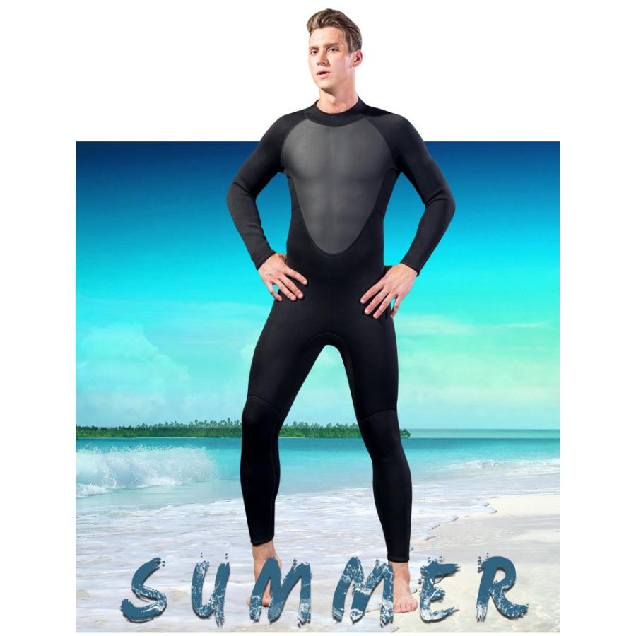 ウェットスーツ メンズ 3mm フルスーツ ストレッチ ネオプレーン ダイビング サーフィン バックジップ 保温 MS042 | ホームアイホーム | 03