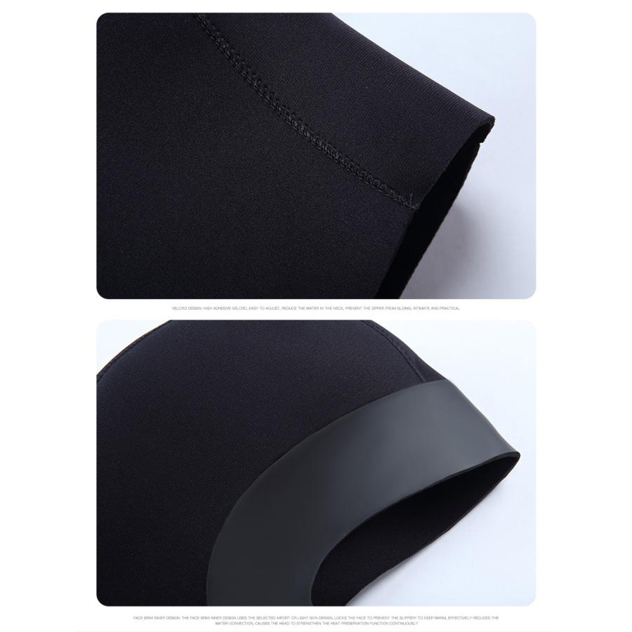 ダイビングフード 5mm 男女兼用 怪我防止 保護 フード サーフフード ダイビング用フード サーフィン ダイビング インナーフード 防寒 保温 厚手 ブラック | ホームアイホーム | 07