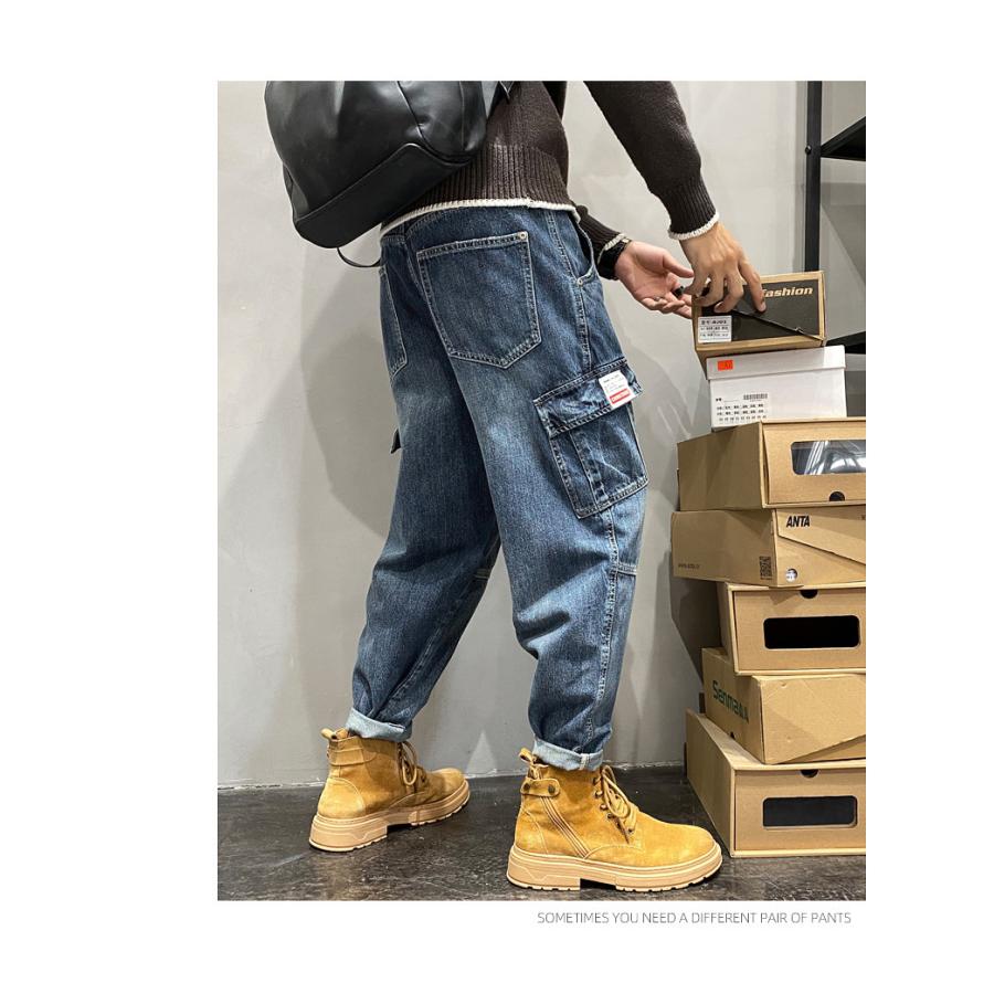 ホームアイホーム カーゴパンツ デニム ジーンズ メンズ ユーズド 多
