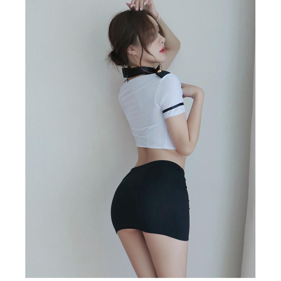 セクシーコスチューム ベビードール コスプレ服装 警察制服 レディース 蝶ネクタイ エロ可愛い 誘惑 ミニスカート スチュワーデス コスプレ セクシー | ホームアイホーム | 08