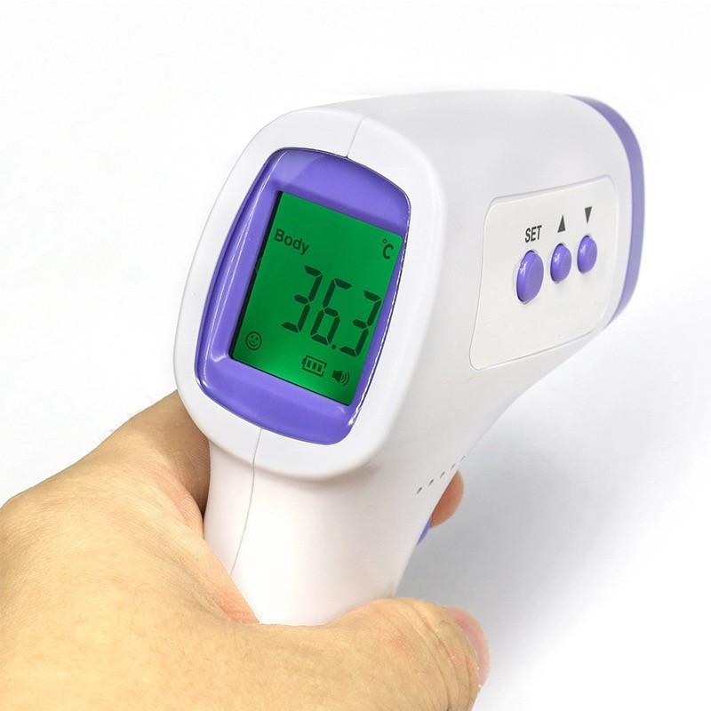 体温計 非接触型 非接触電子体温計 三色表示 赤外線センサー 額