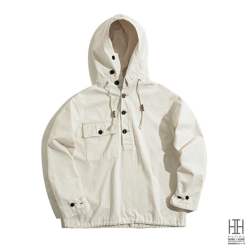 サルベージパーカー SALVAGE PARKA メンズ ヘリンボーン柄 ポケット アウター ミリタリー 大きいサイズ プルオーバー フードパーカー 綿 コットン おしゃれ 秋冬_14