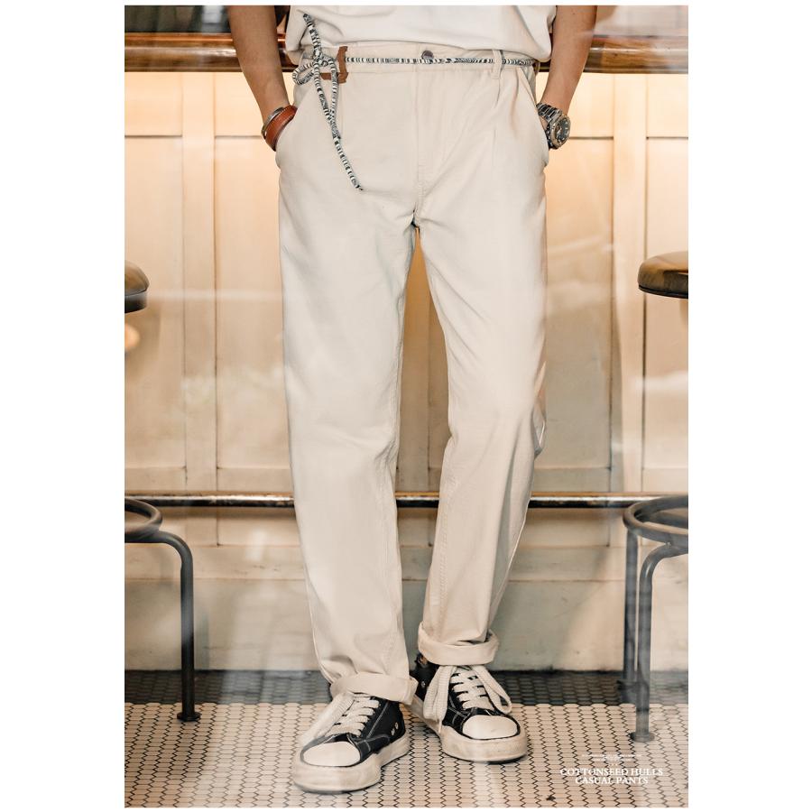 ホームアイホーム チノパン カジュアルパンツ メンズ 綿パン