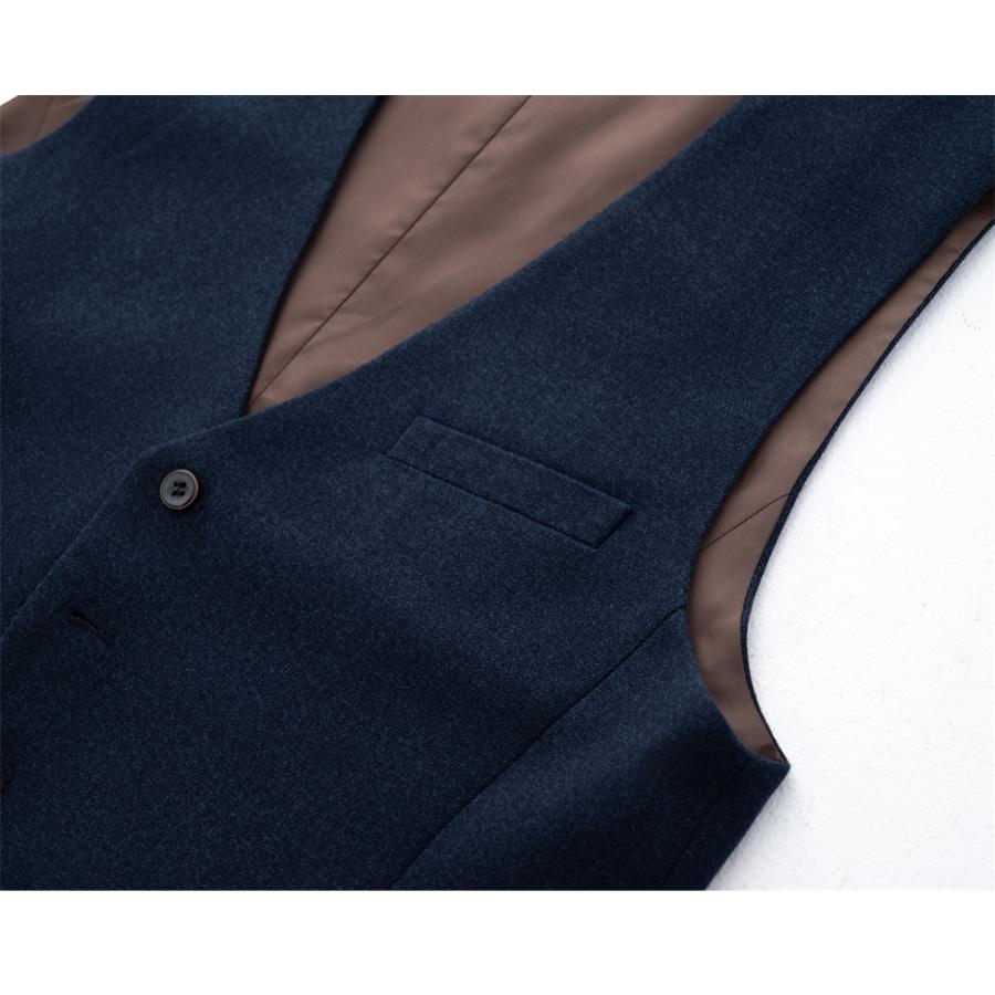 3ピース スーツ スリーピーススーツ メンズ ビジネス スーツ スリム ワンボタン シングル ジレ ベスト付き 三つ揃いスーツ ブローチ付属  ビジネススーツ | ホームアイホーム | 13