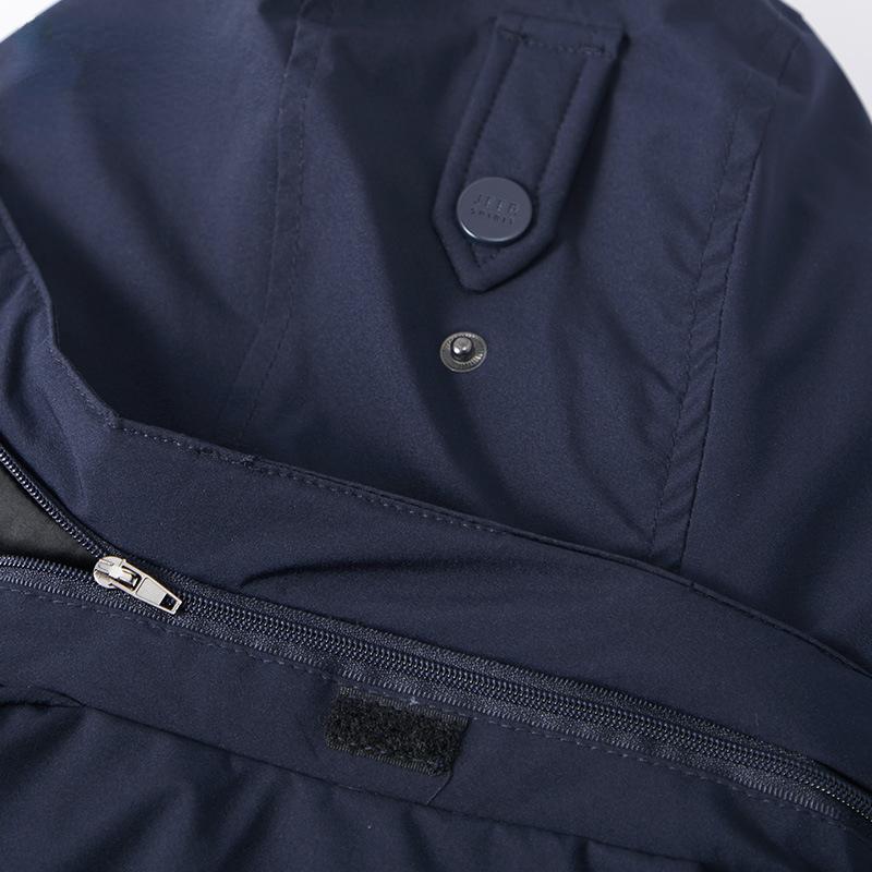 ホームアイホーム JEEP ダウンジャケット 80%ダウン メンズ 脱着式