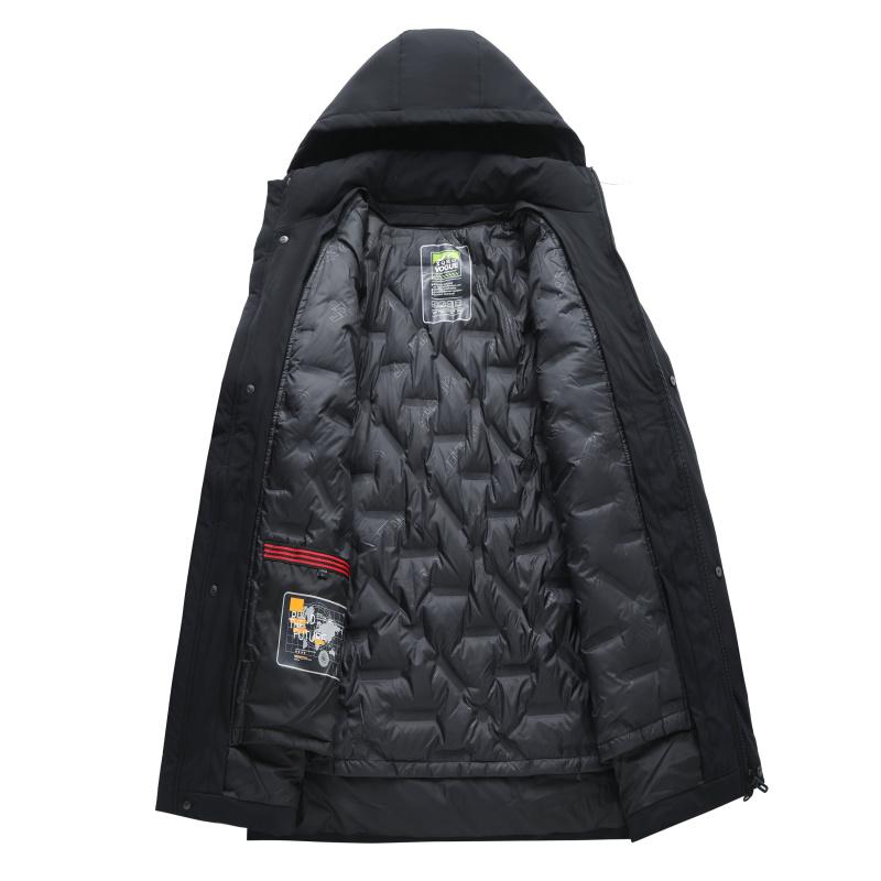 ホームアイホーム ダウンライナー脱着可能のミディアム丈フード付き