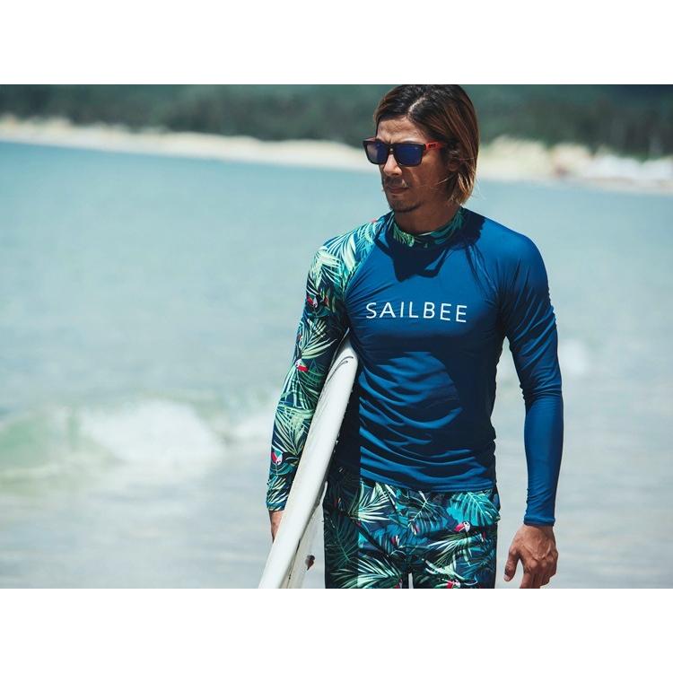 ラッシュガード メンズ 水着 単品 長袖 サーフィン 柄物 日焼け対策 速