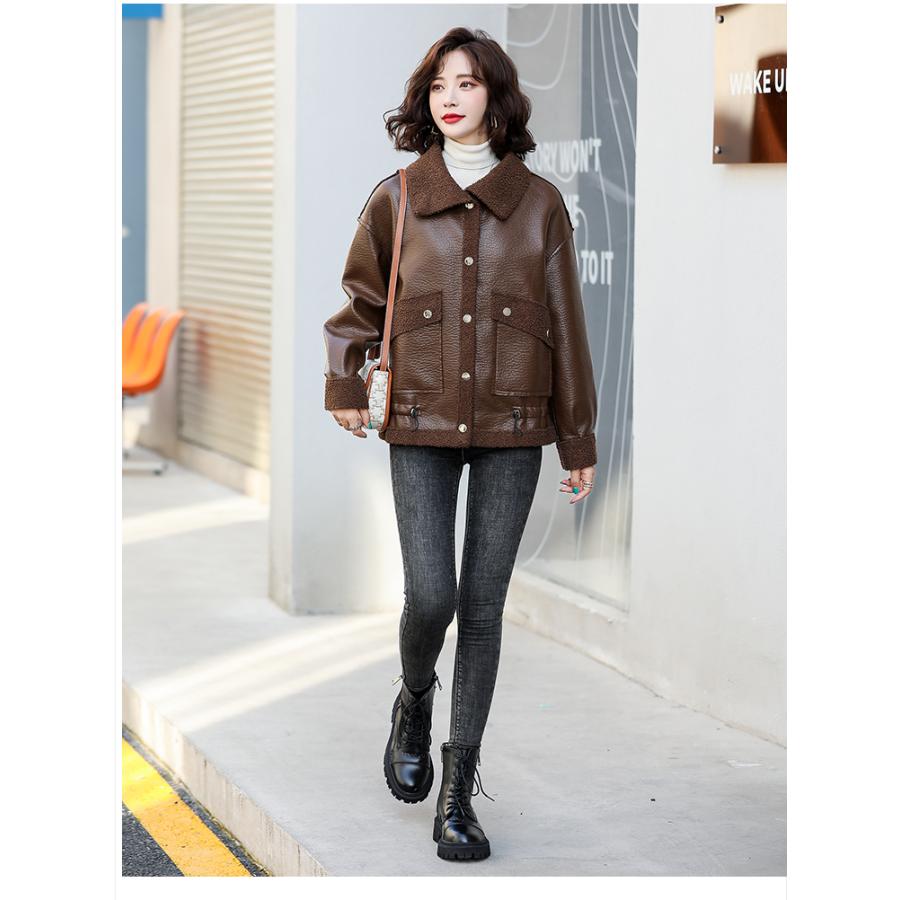 ホームアイホーム ジャケット ムートンコート レディース リバーシブル