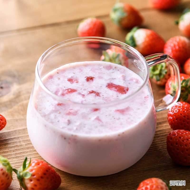 牛乳で作る 飲むデザート ザク切りいちご1食8ｇ10パックアスザックフーズ 牛乳デザート 牛乳 いちご デザート 簡単 インスタント フリーズドライ |  | 02