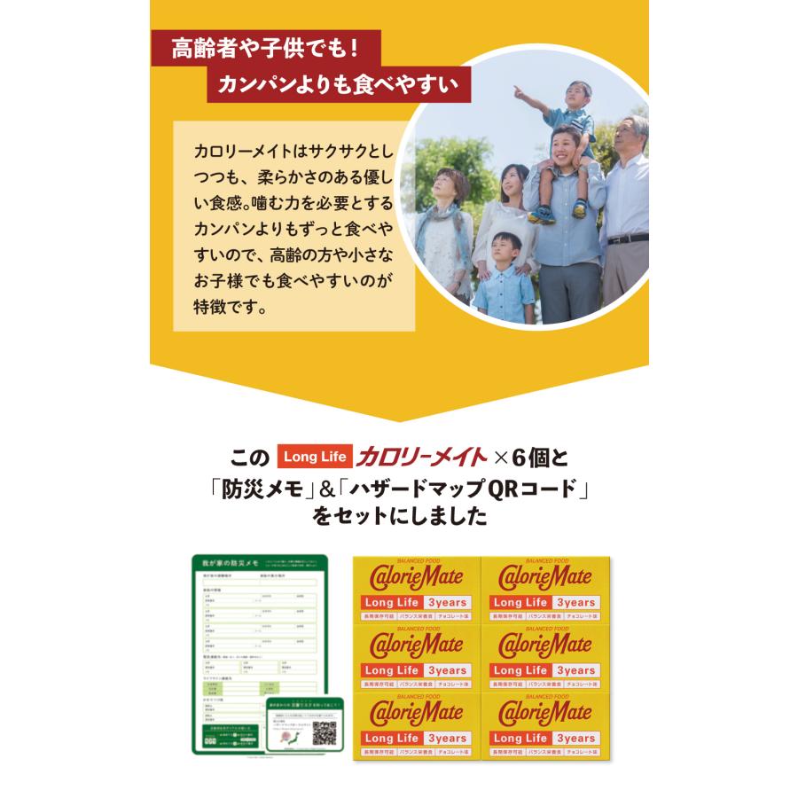 カロリーメイト ロングライフ チョコ 6箱 3年 期限：2029.03.08 長期