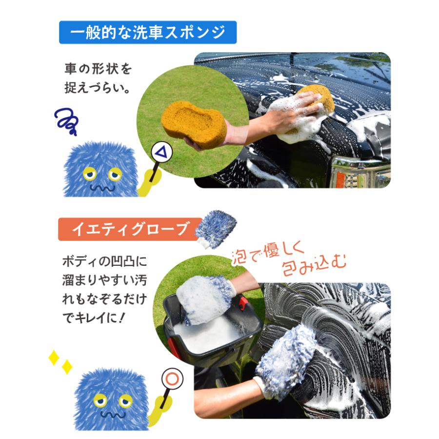 洗車 スポンジ 洗車グローブ セット プレミアムソフト ウォッシュ