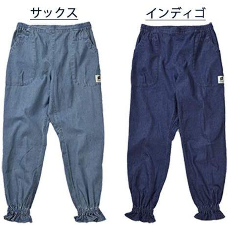 モンクワ monkuwa デニムモンペパンツ MKS20102 もんぺ 農作業 女性用 農作業着 ズボン UVカット 農業女子 作業服 レデ|sevensea|02