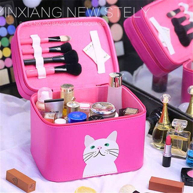 大人気 猫プリント 大容量メイクボックス コスメボックス ネイル プロ 美容 大容量 アクセサリー 収納 化粧品 ジュエリーボックス Bao214 セブンシーズファッション 通販 Yahoo ショッピング