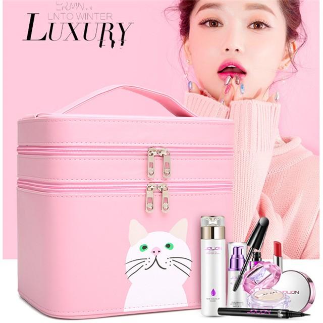 大人気 猫プリント 大容量メイクボックス コスメボックス ネイル プロ 美容 大容量 アクセサリー 収納 化粧品 ジュエリーボックス Bao214 セブンシーズファッション 通販 Yahoo ショッピング