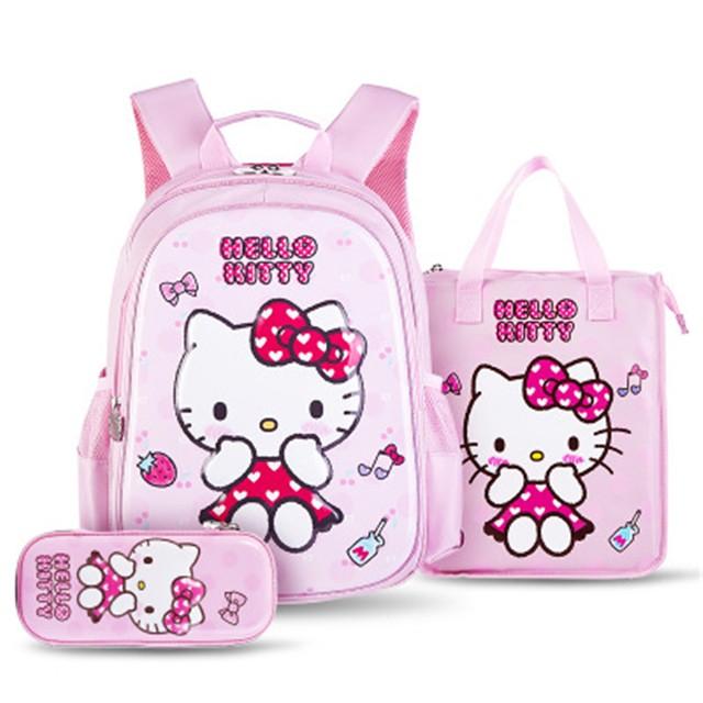 可愛いhello Kitty子供バッグ リュックサック ショルダーバッグ ペンケース付き 女の子 3点セット通学 キッズ 子供 大容量 軽量 幼児 低学年にピッタリ Bao351 セブンシーズファッション 通販 Yahoo ショッピング