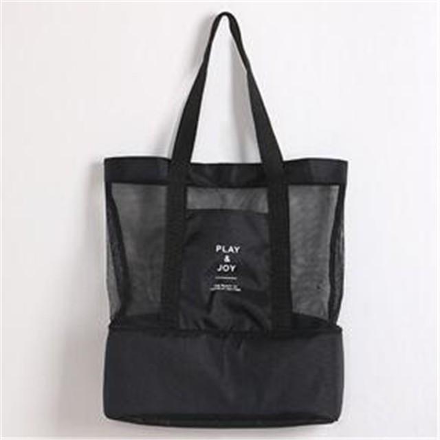 乾湿分離二層式 トートバッグ お風呂用 手提げ 肩がげ メッシュ 旅行バッグ ビーチバッグ ハンドキャリー 大容量 海 温泉 浴室 着替え 収納 男女兼用 Bao368 セブンシーズファッション 通販 Yahoo ショッピング