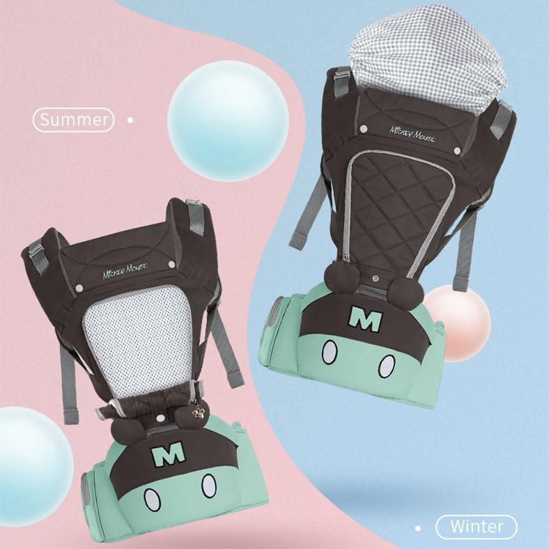店 ディズニー ミッキー ミニー 抱っこ紐 だっこ紐 ヒップシート ベビーキャリア 取り外し可 新生児 ぬいぐるみ付き お出かけ ベビースリング 出産祝い