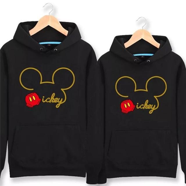 7color ディズニー ミッキー メンズレディース お揃いカップルペアルックプルオーバー プリントパーカー トップス 長袖 フード付き男女兼用 Couple295 セブンシーズファッション 通販 Yahoo ショッピング