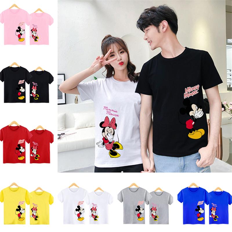 ディズニー ミッキー 半袖シャツ ペアｔシャツ トップス カットソー メンズ 友達 お揃い カップル 最大79 オフ ご夫婦 レディース 男女兼用 ペアルック