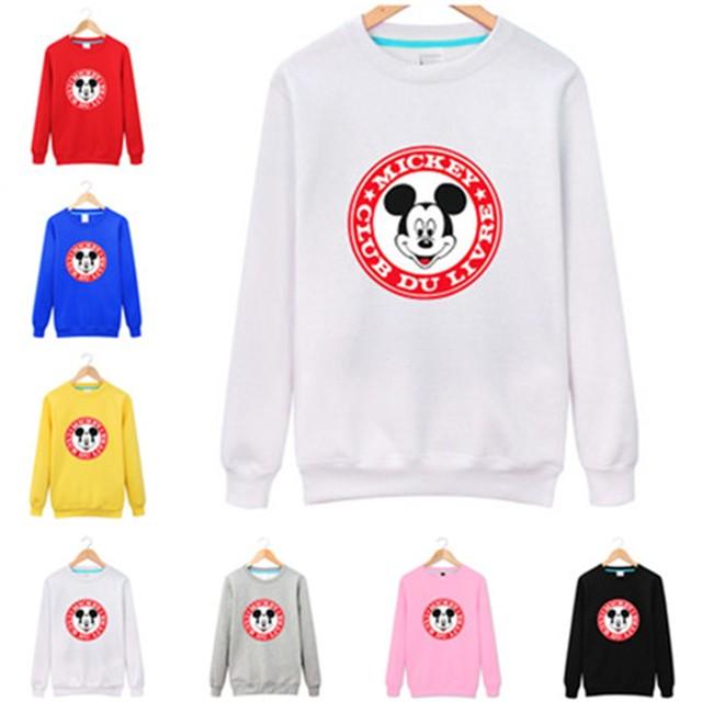 7color ディズニー ミッキー ミニーメンズレディース お揃いカップルペアルックプルオーバー プリントスウェット トップス 長袖 男女兼用 Couple92 セブンシーズファッション 通販 Yahoo ショッピング