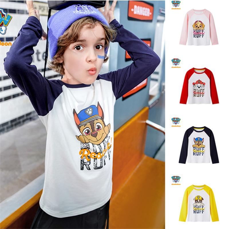 超可愛い パウパトロール Paw Patrol キッズ 子供服 長袖tシャツ トップス トレーナー バイカラー 通学着 通園着 Kids299 セブンシーズファッション 通販 Yahoo ショッピング
