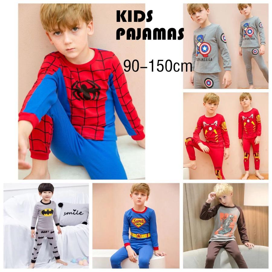 最大83%OFFクーポン スパイダーマン キッズパジャマ 130 スパイダーマン パジャマ キッズ 子供 男の子 ボーイス 長袖 長ズポン