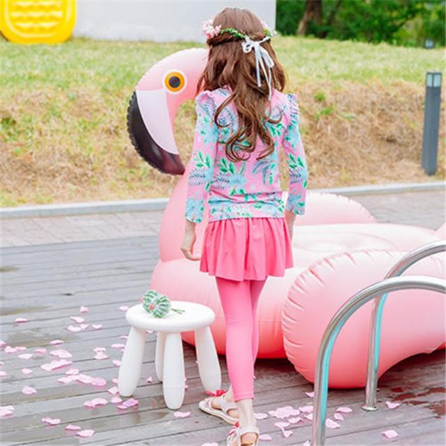 子供水着 女の子 キッズ 水着 可愛い 花柄 長袖 ラッシュガード スカート付きロングパンツ 子供 水着 女の子 セパレート 上下 2点セット Mizugi195 セブンシーズファッション 通販 Yahoo ショッピング