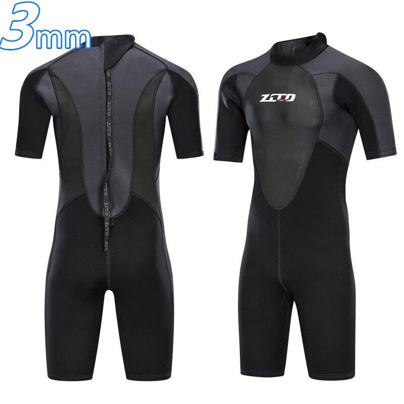 ウェットスーツ メンズ 3mm厚 半袖 サーフィン フルスーツ ダイビングスーツ ダイビング専用 バックジップ ネオプレーン Mizugi390 セブンシーズファッション 通販 Yahoo ショッピング