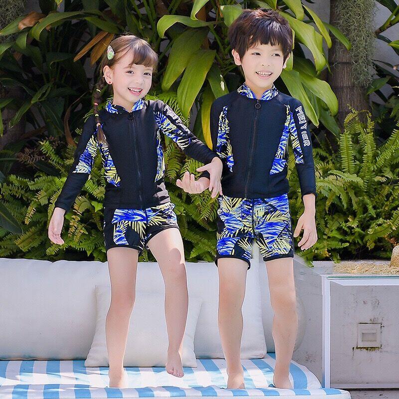 キッズ 子供 ラッシュガード水着 長袖 女の子3点セット 男の子3点セット キッズ Uvカット 紫外線対策 日焼け防止 速乾擦り傷防止保温性 Mizugi401 セブンシーズファッション 通販 Yahoo ショッピング