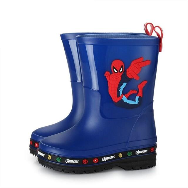 ソフィア　スパイダーマン　キャプテンアメリカ　レインブーツ　子供用　キッズ　長靴　雨靴　17cm-22cm