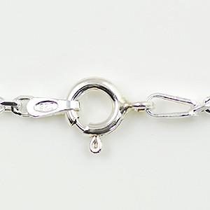 イタリア製 シルバー925 アズキチェーン4面カット幅2.8mm 60cm 3本入り