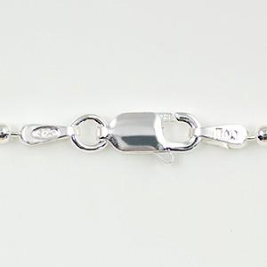 イタリア製 シルバー925 ボールチェーン2.0mm 60cm 3本入り BC-20-60