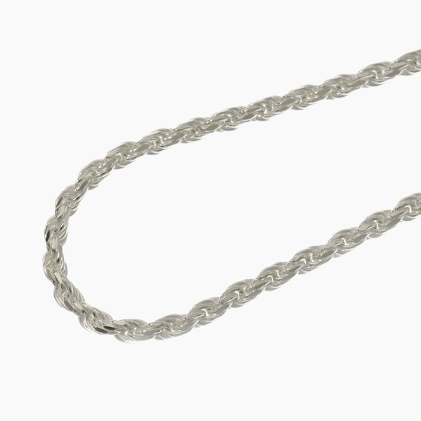 イタリア製】シルバー925 ロープチェーンネックレス 45cm ハート 新品