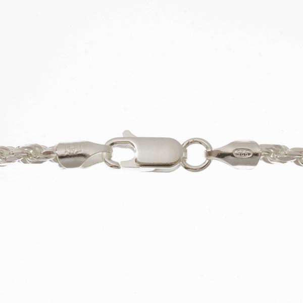 2本入り イタリア製 シルバー925 カットロープチェーン2.7mm 45cm CRP