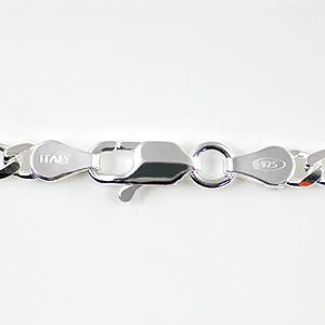 イタリア製 シルバー925 フィガロチェーン3.7mm 60cm 3本入り FC-100