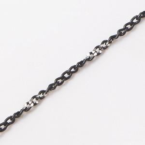 イタリア製 シルバー925 ブラックシンガポールチェーン幅約1.0mm 45cm 