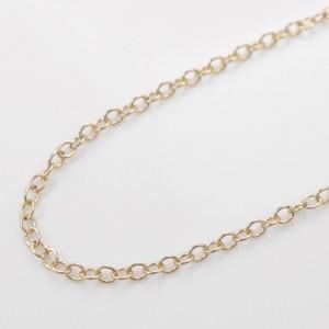 14KGFフリーアジャスターチェーン 丸アズキ幅約1.15mm 60cm 3本入り 
