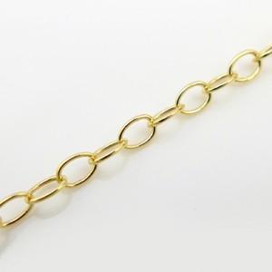 14KGF丸アズキチェーン幅約2.2mm　切り売り　1mカット　GFAZ-35-MT　ゴールドフィルド　小豆　あずき　長尺